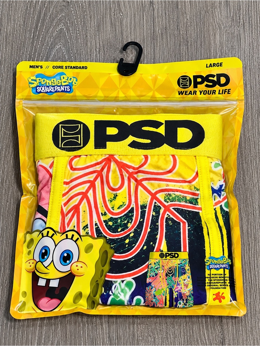 PSD SpongeBob Kids Yellow Patterned Boxer Briefs
